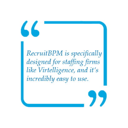 recruitbpm (RBPM) applicant tracking system ats quote danielle bladholm virtelligence